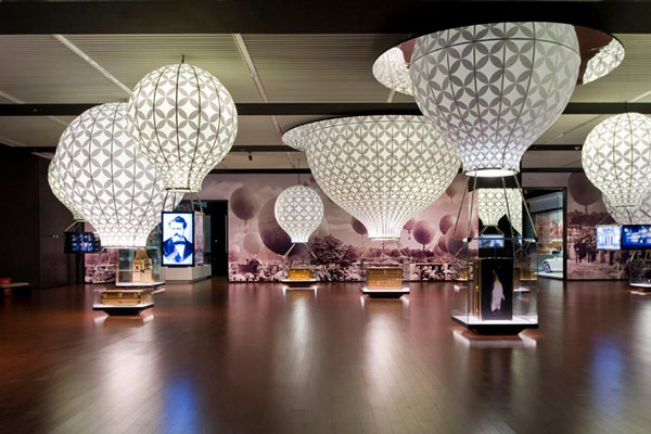 Visitors Look Exhibits Display Louis Vuitton Voyages Exhibition