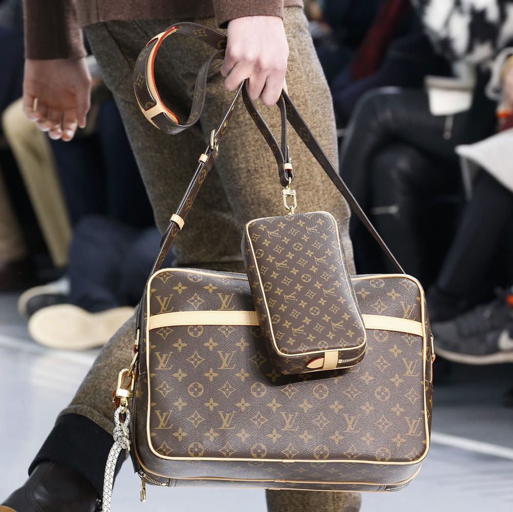 Monogram Makes a Major Comeback at Louis Vuitton&#39;s Fall 2015 Menswear Show - PurseBlog
