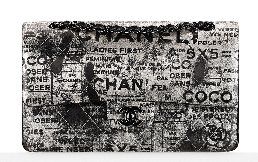Chanel-Hand-Painted-Lambskin-Classic-Fla