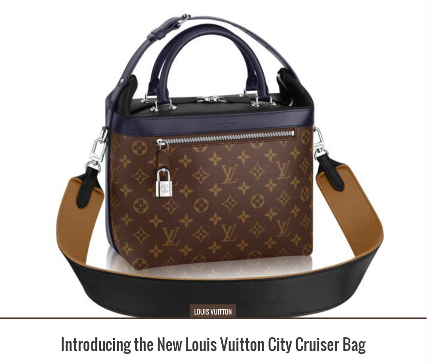 Introducing the New Louis Vuitton City Cruiser Bag - PurseBlog
