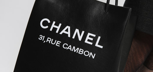 Chanel White Leather Essential Rue Cambon Shopping Tote Small