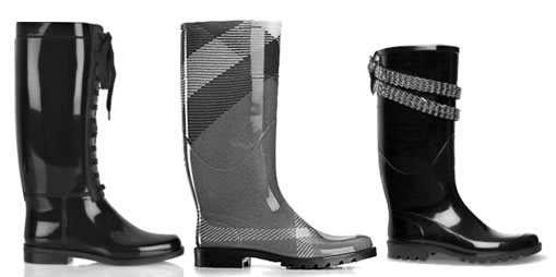 burberry lace up rain boots