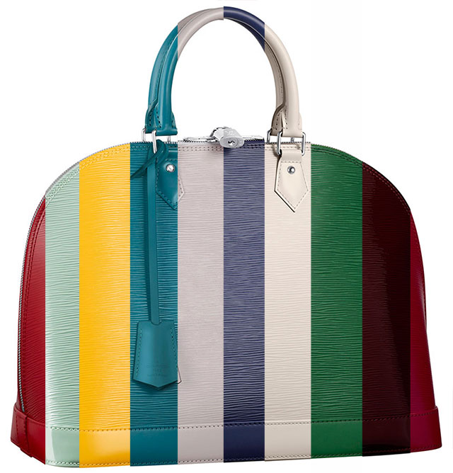 Faux Leather LV rainbow