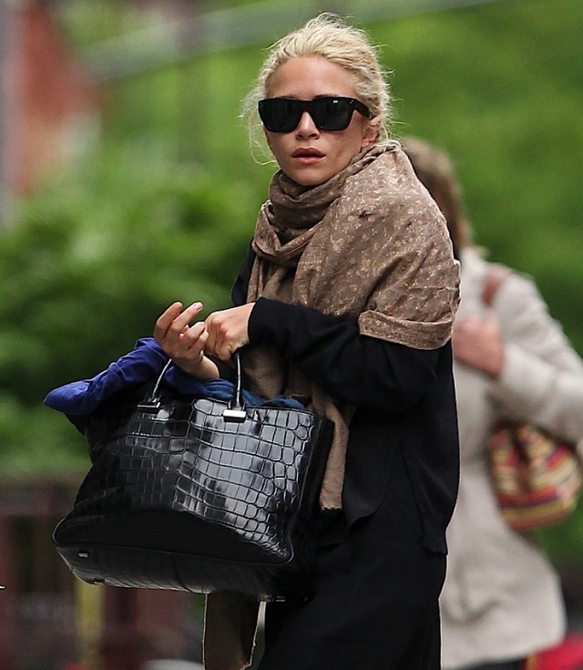 Ashley Olsen wearing Hermes Birkin Bag