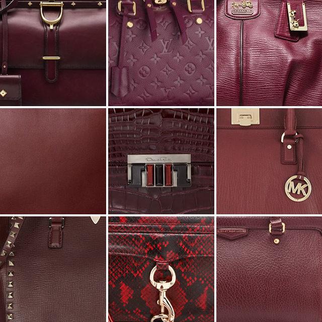 Burgundy – Living In Color Print | Purses and handbags, Purses, Purses and  bags