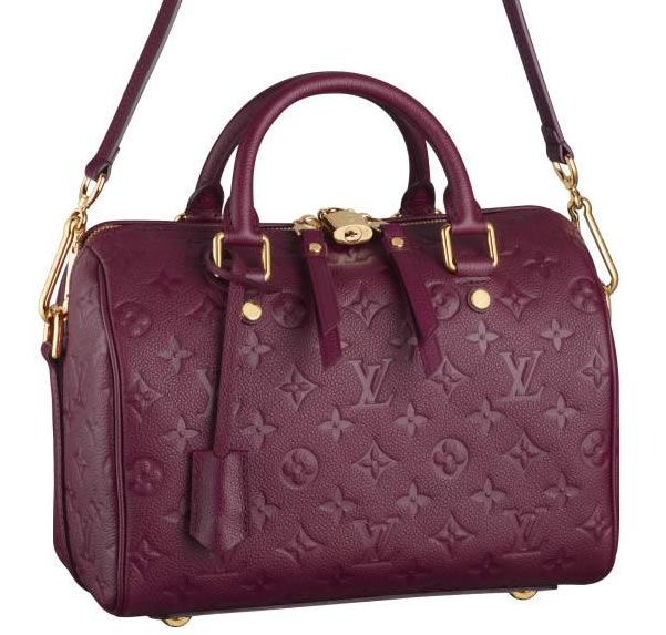 Louis Vuitton Burgundy Suede Handbag Dark red ref.18581 - Joli Closet