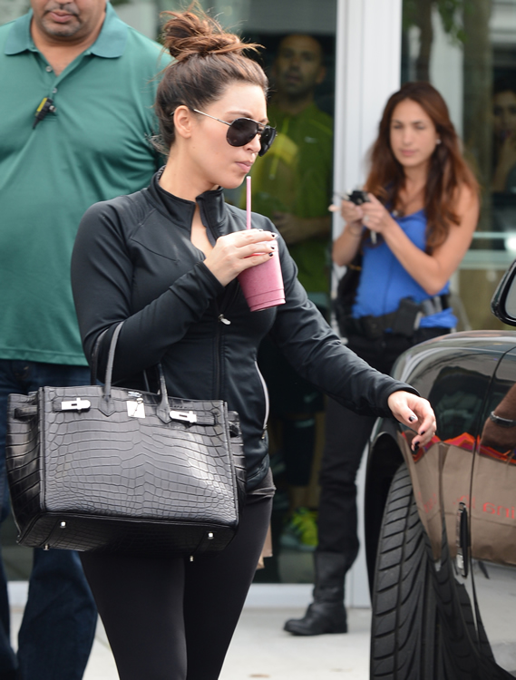 Kim Kardashian Just Can't Get Enough Hermes Birkin Bag