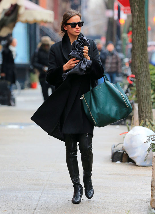 Irina Shayk carries a simple Celine tote in New York - PurseBlog