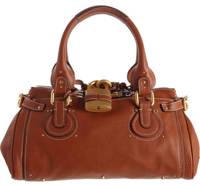 Paddington leather handbag Chloé Gold in Leather - 39791083