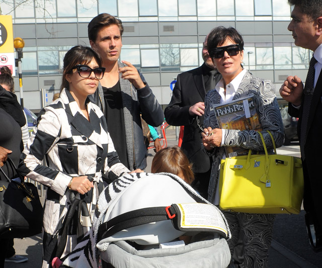 Check out how much Louis Vuitton luggage Kourtney Kardashian and