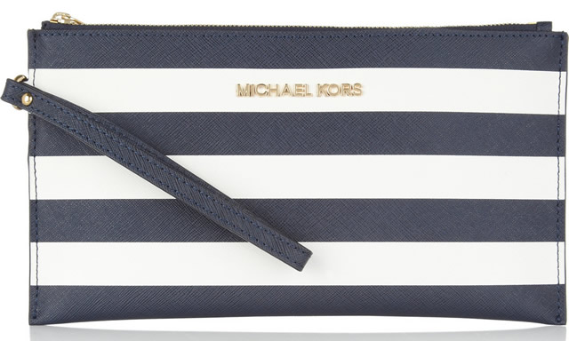 michael kors striped purse