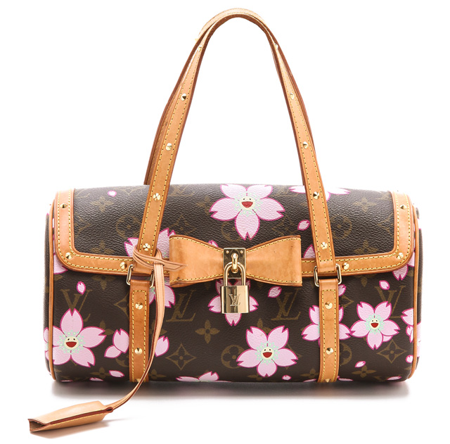 What Goes Around Comes Around Louis Vuitton Brown Murakami Cherry Pochette  V2 Bag