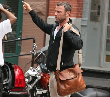 Liev Schreiber Makes His Mulberry Man Bag Look Good PurseBlog