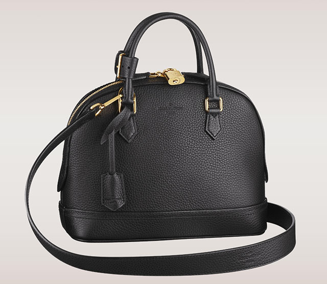 Louis Vuitton, Bags, I3575 Louis Vuitton Alma Black Epi Mm Handbag