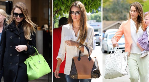 The Many Bags of Jessica Alba, Part Two - PurseBlog