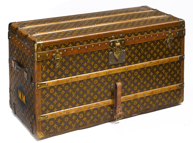 early 1920 Louis Vuitton monogram cabin trunk with insert - Pinth