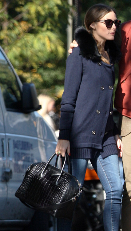Olivia Palermo Wearing An Lv Sc Bag
