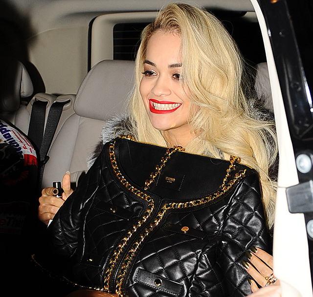 Rita Ora Carries a Moschino Bag That 