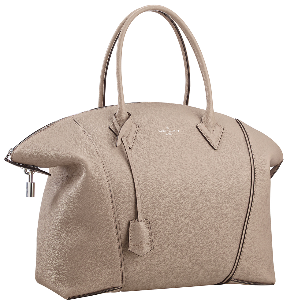 Louis Vuitton Soft Lockit MM Veau Cachemire Bag in Framboise