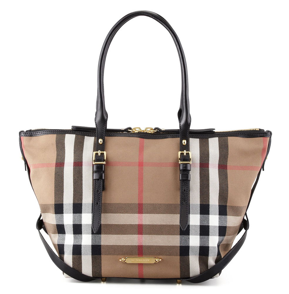 burberry house check tote