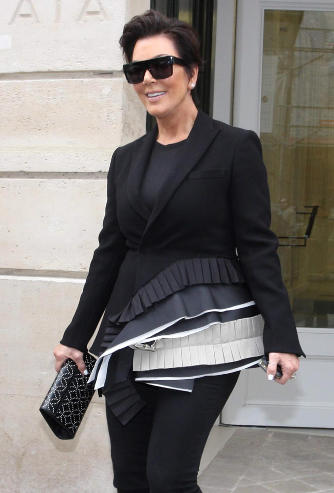 Kris Jenner's monogram tote and luggage take logo bags to the next level
