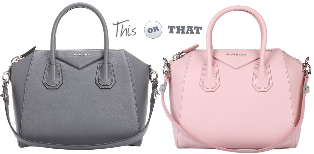 Grey or Pink? Help Me Pick a Givenchy Antigona - PurseBlog