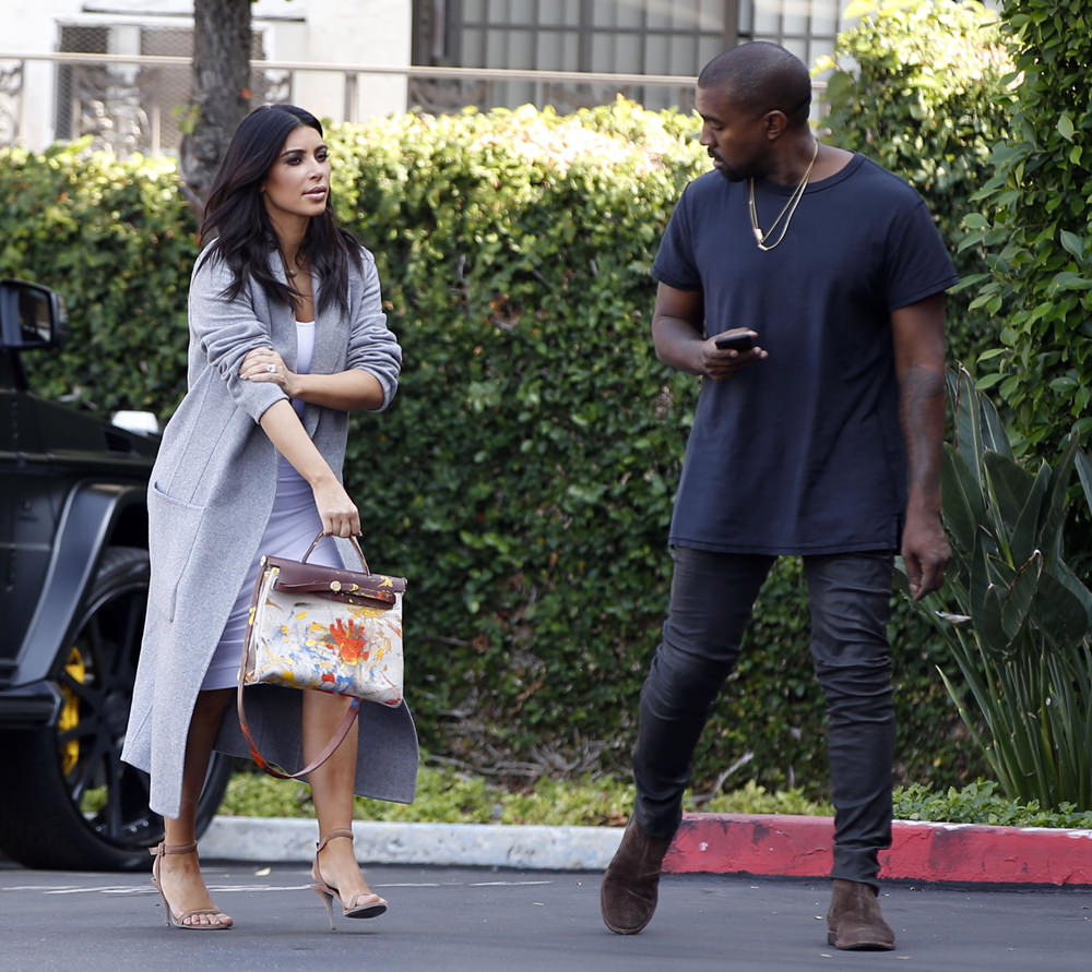 Kim Kardashian Debuts Hermès Bag Painted by Baby North - PurseBlog
