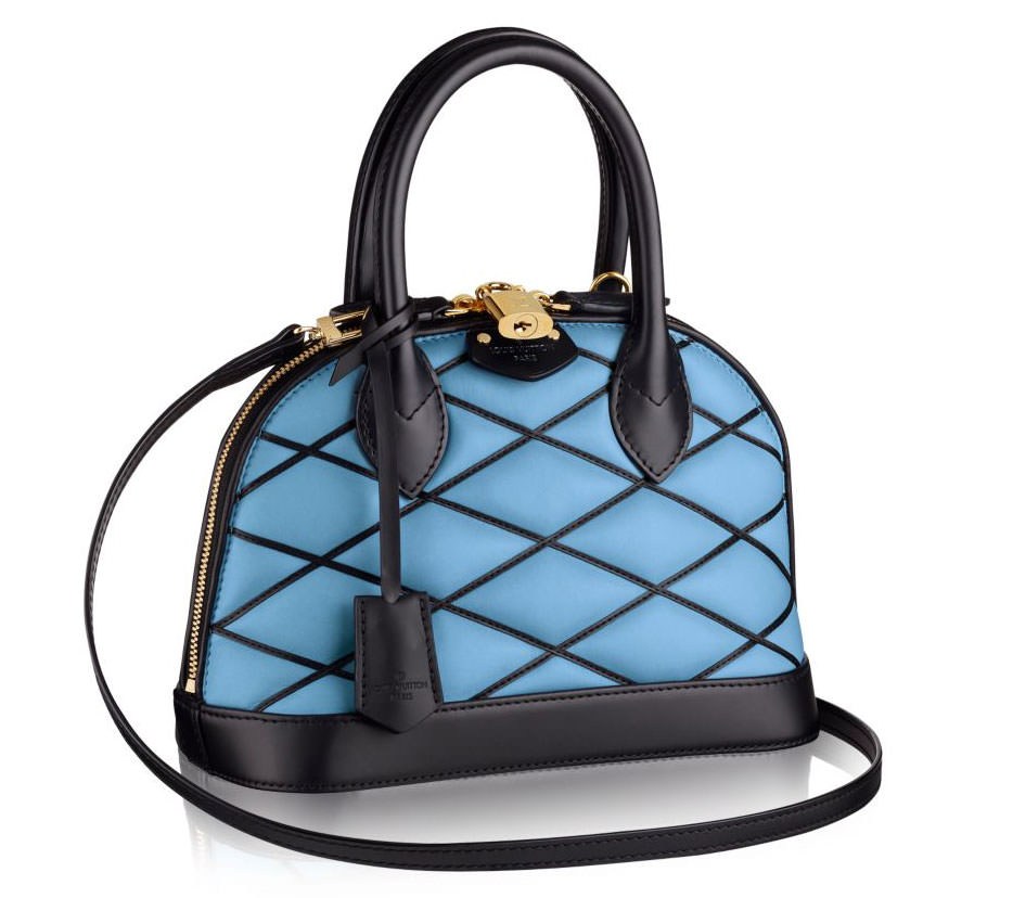 Louis+Vuitton+Alma+Shoulder+Bag+Black+Leather for sale online