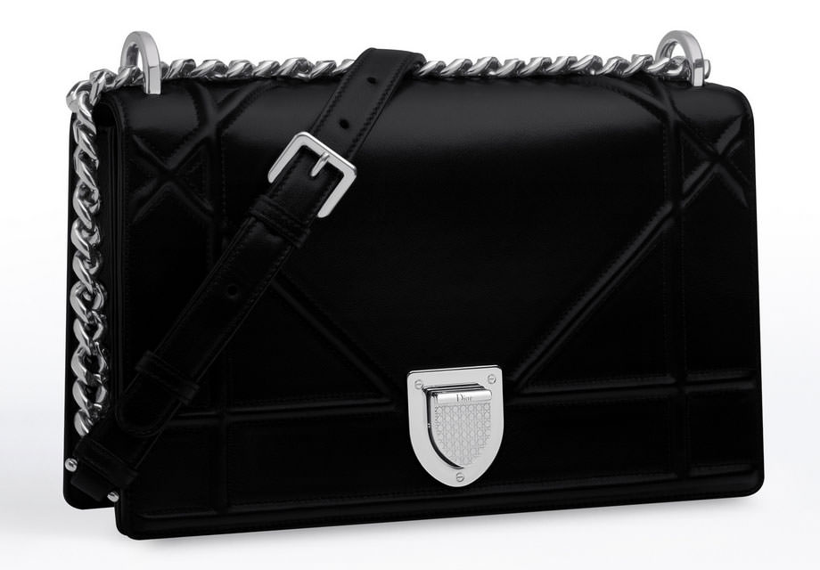 Christian Dior Diorama Flap Bag Studded Leather Small