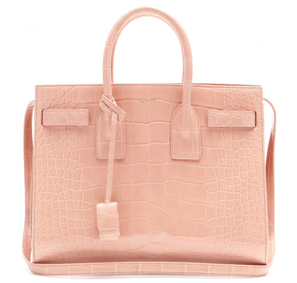 Saint Laurent Authentic Sac de Jour Pale Pink Small-Medium Handbag