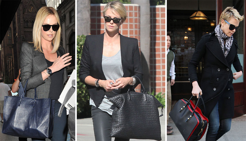 Charlize Theron is the Latest Star to Carry a New Louis Vuitton Lockit -  PurseBlog