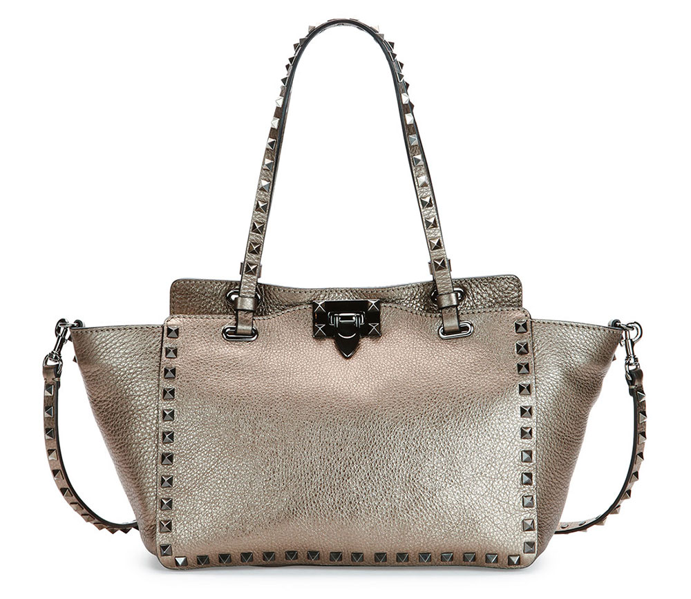 metallic handbag