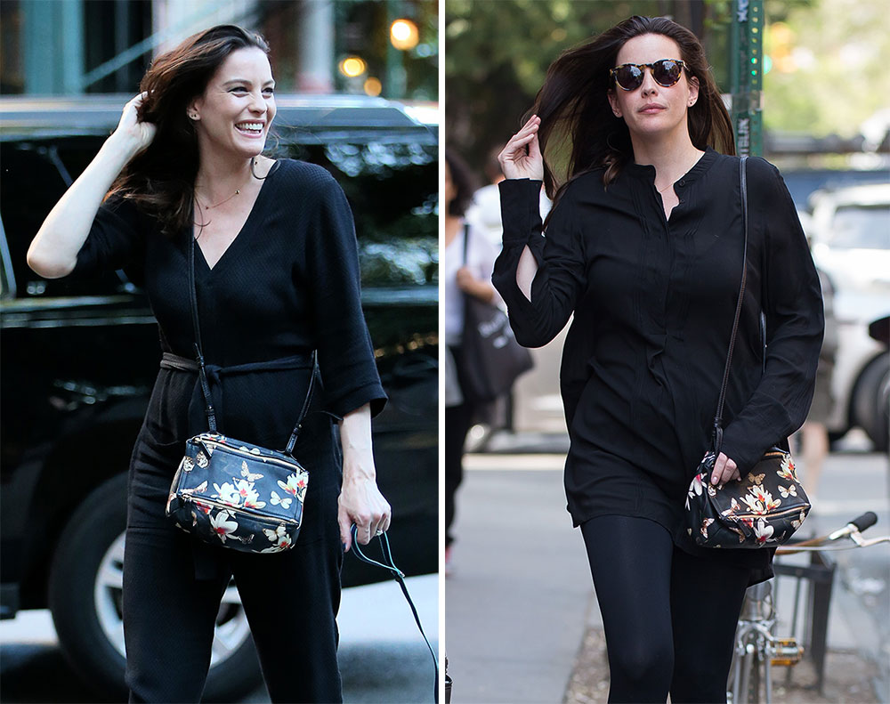 Just Can't Get Enough: Liv Tyler and Her Givenchy Floral Mini Pandora Bag -  PurseBlog