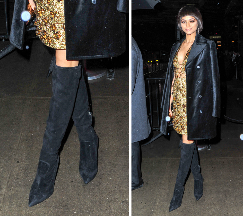 giuseppe zanotti over the knee suede boots