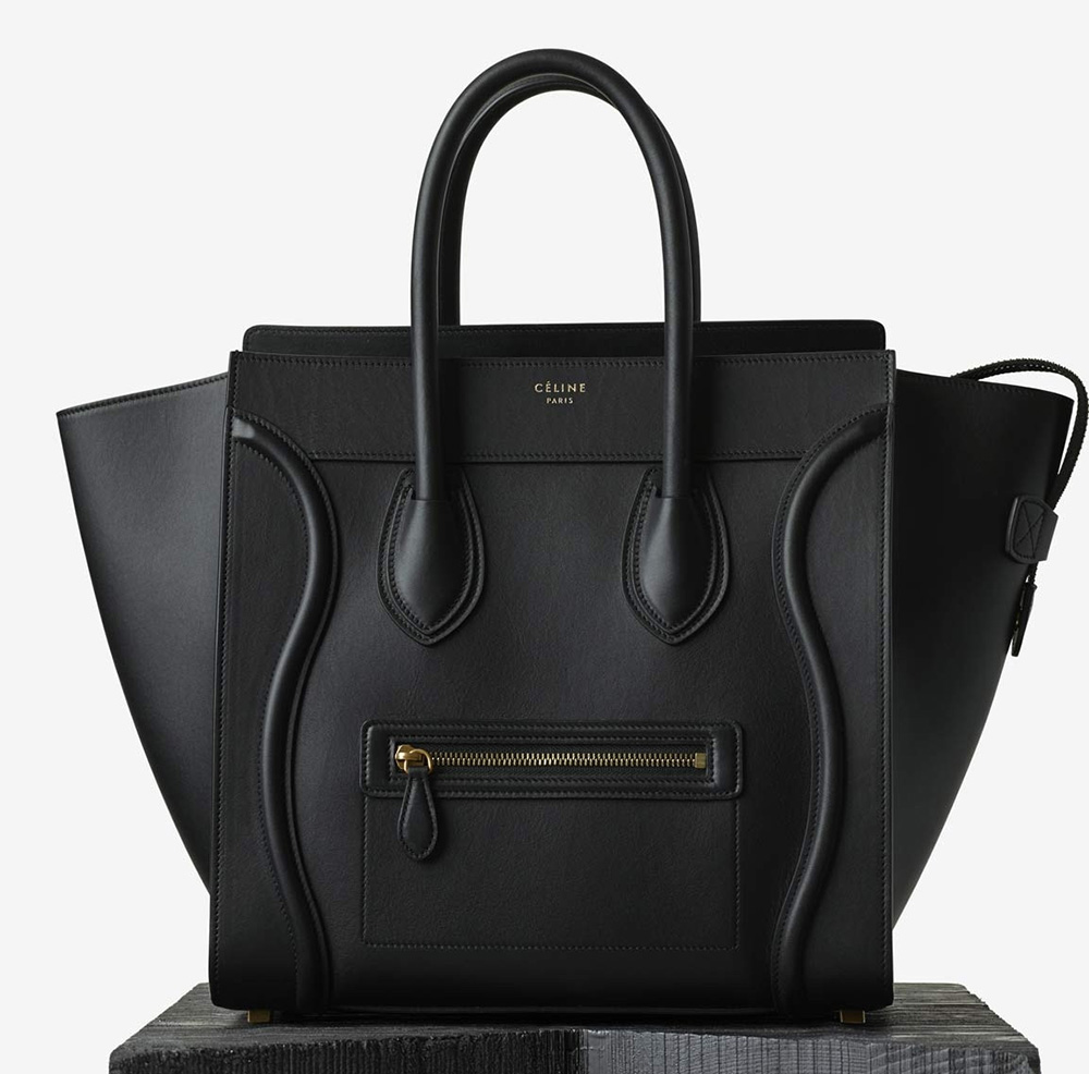 black celine purse