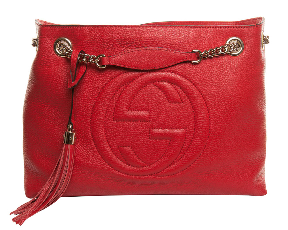 red gucci soho shoulder bag