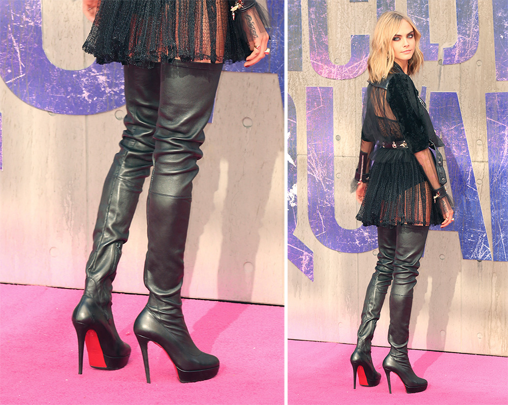 knee high boots louboutin