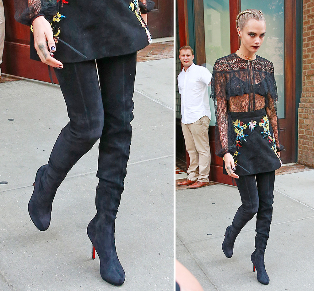 Cara Delevingne Has Worn Some Extreme Shoe Looks on the Suicide