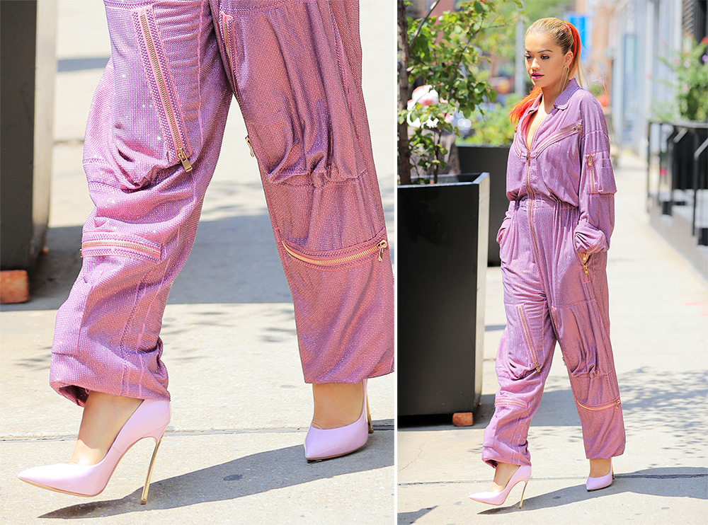 Rita Ora Models Popular New Shoes from 