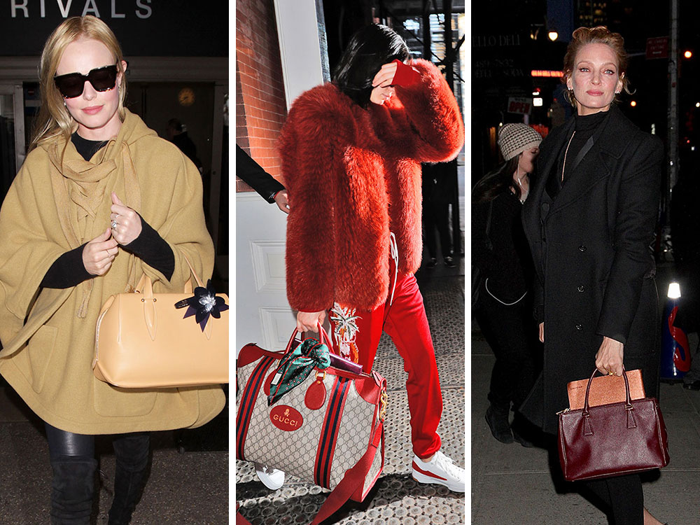 This Week, Celebs Go (Almost) All Black with Bags from Gucci, MCM
