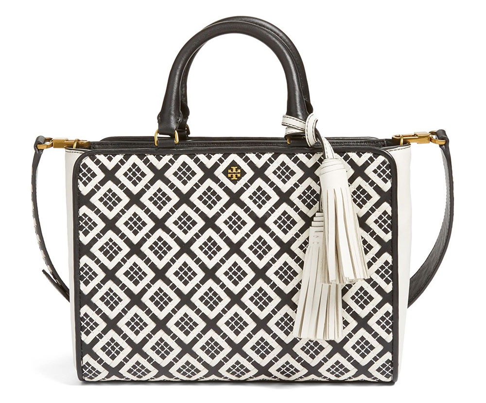 tory burch woven bag