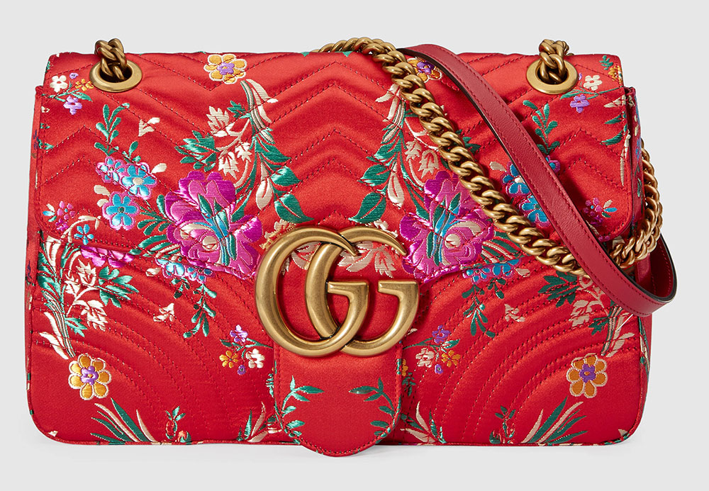 Gucci Sylvie Small Metallic Jacquard Shoulder Bag