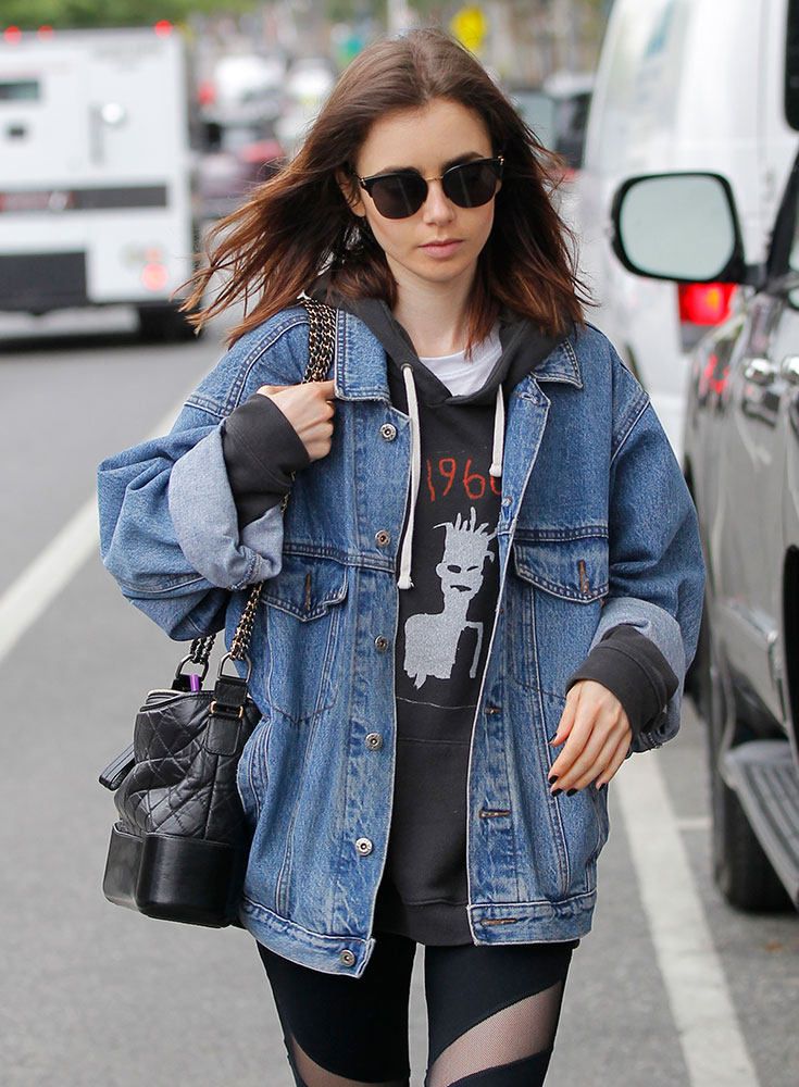 Just Can't Get Enough: Lily Collins and Her Chanel Gabrielle Bag