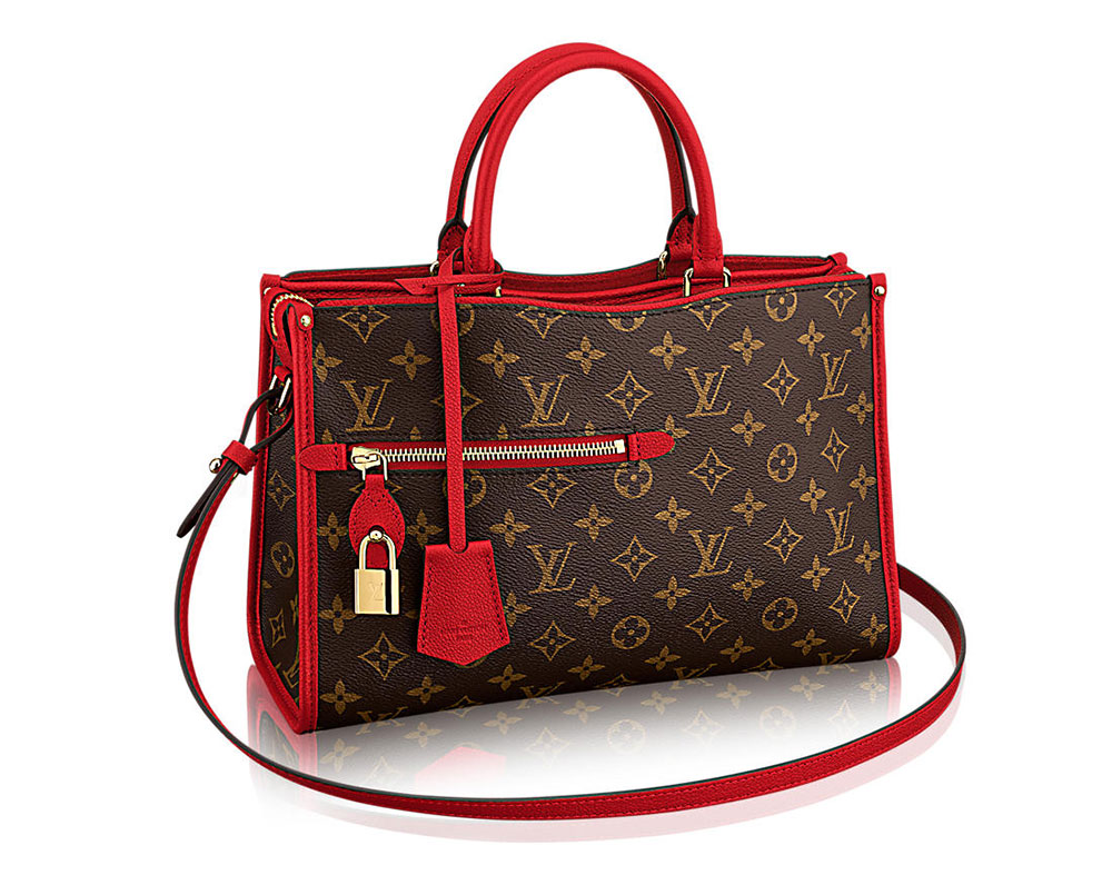 Louis Vuitton Monogram Bag With Red Trim