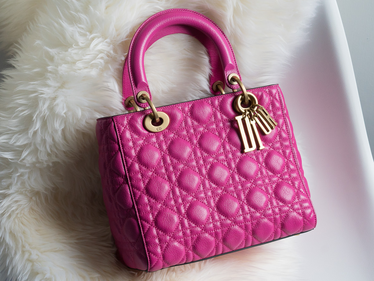 dior purse pink