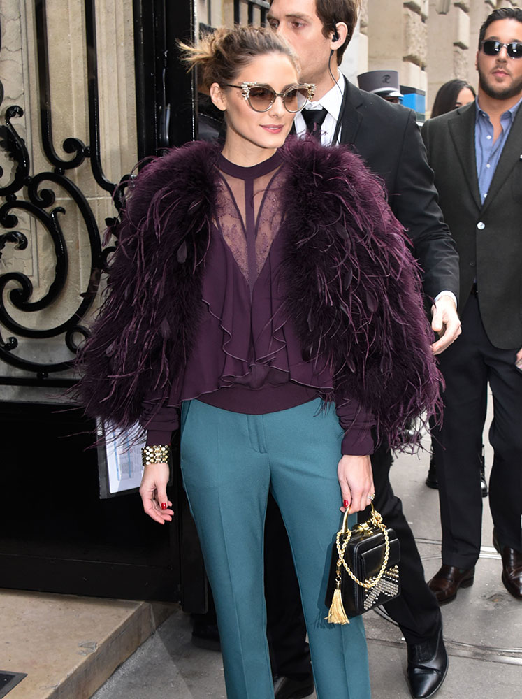 Olivia Palermo wearing Hermes Silk Scarf - Celebrity Style Guide