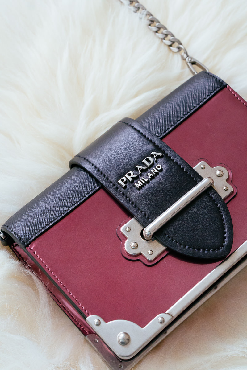 Outfit ideas - How to wear Prada Cahier Small Leather Trunk Crossbody Bag -  WEAR