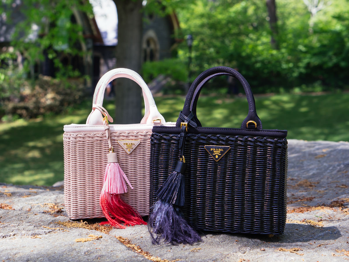 A Walk in the Park With Prada's Pretty and Perfect Wicker Bags