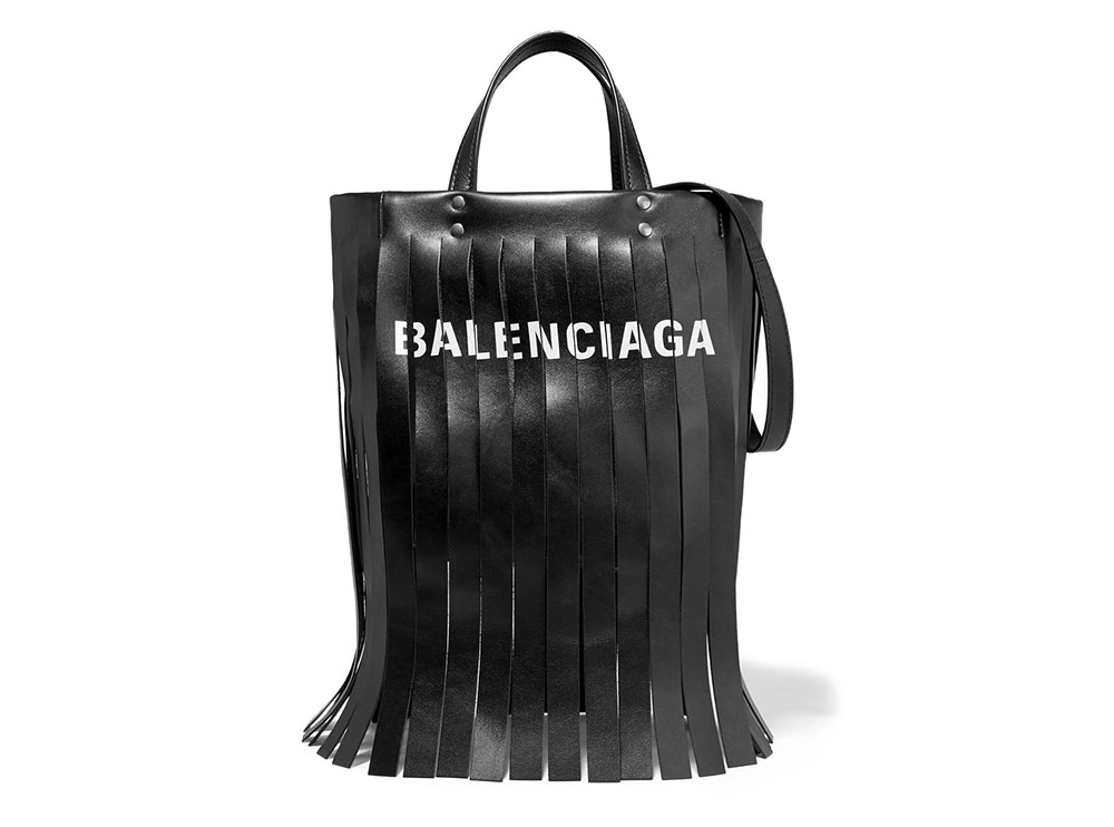 balenciaga bag with writing