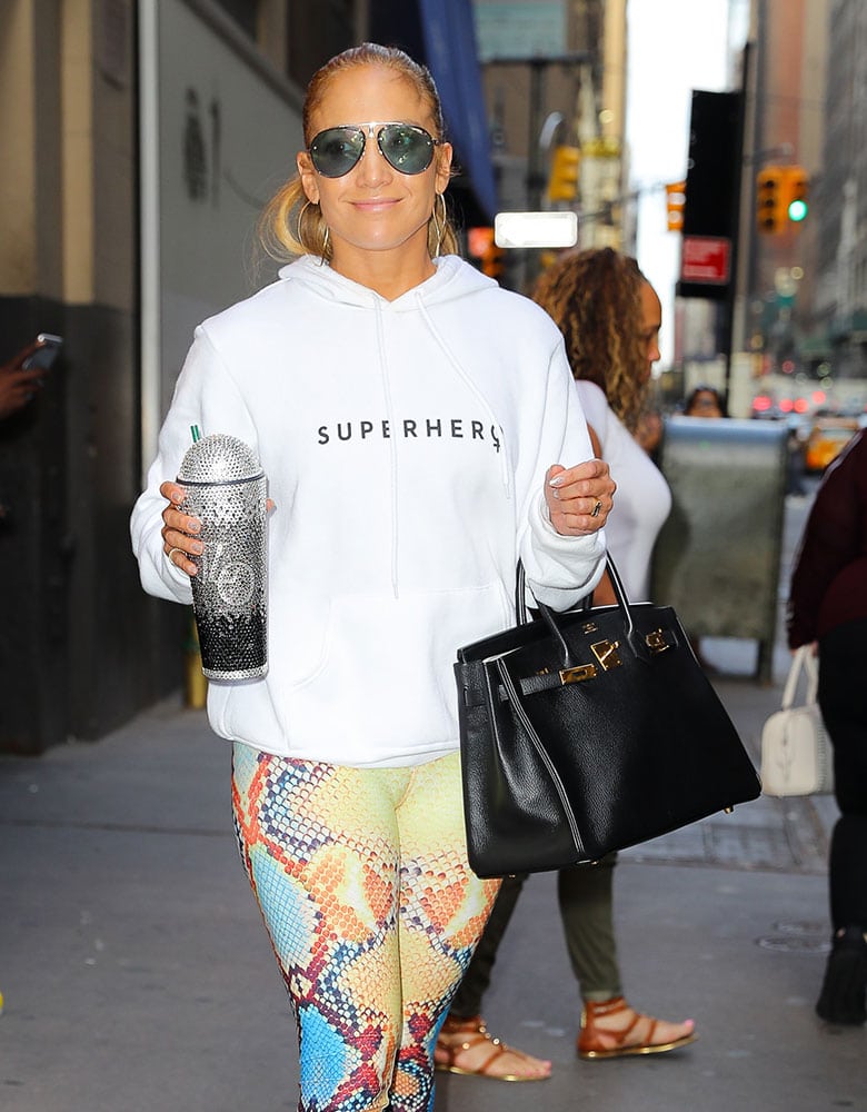 Jennifer Lopez Was All Over NYC Last Week With Two Black Hermès Birkins ...